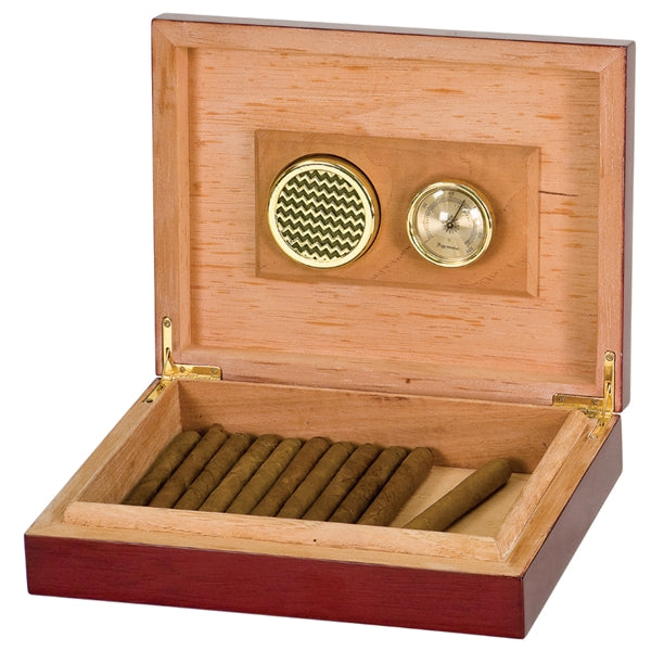 Engraved newest Rosewood Piano Finish Humidor (Cigar Box)