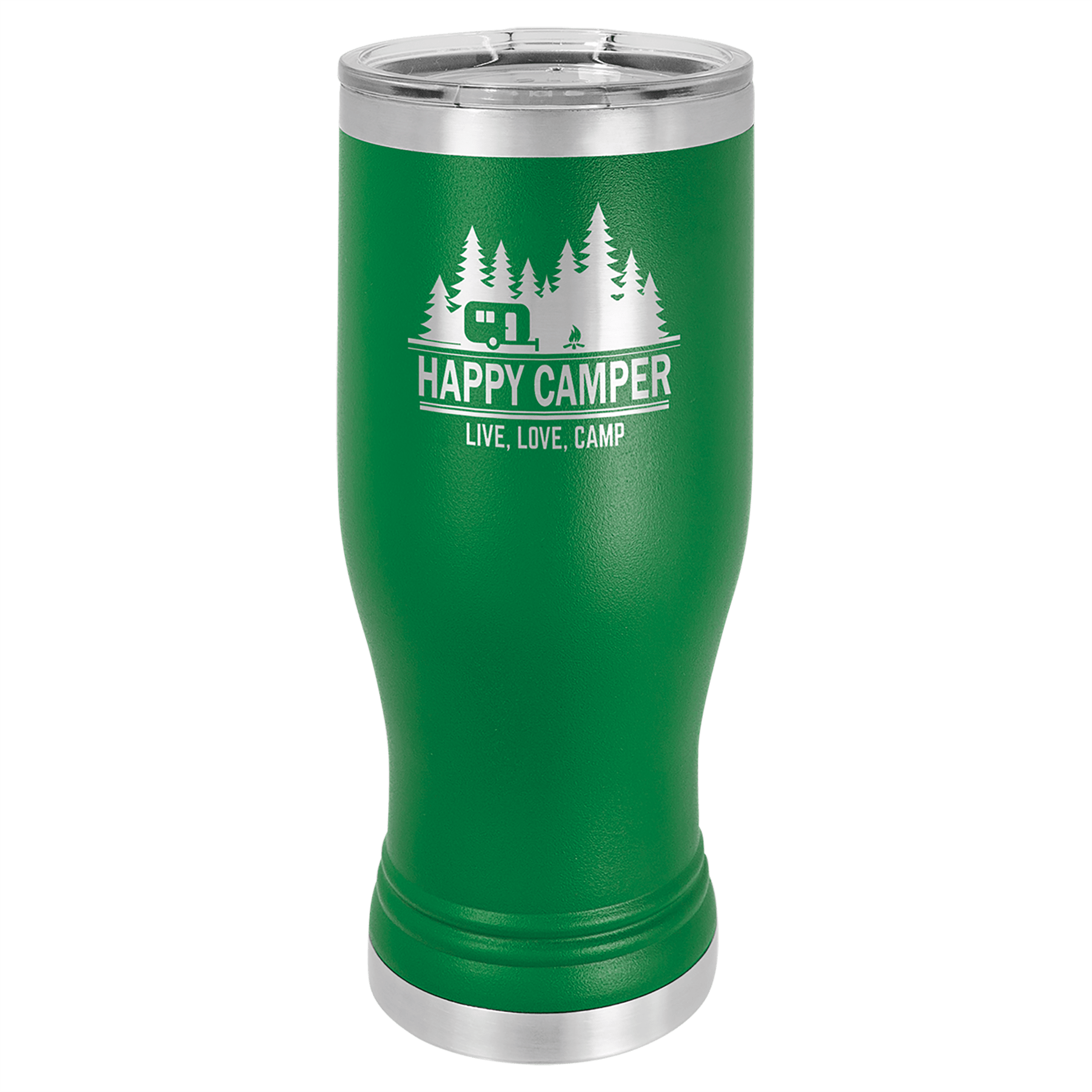 PILSNER TUMBLER WITH CLEAR LID