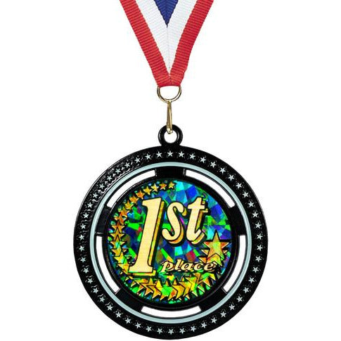 CUSTOM LOGO BLACK GLO-MEDAL