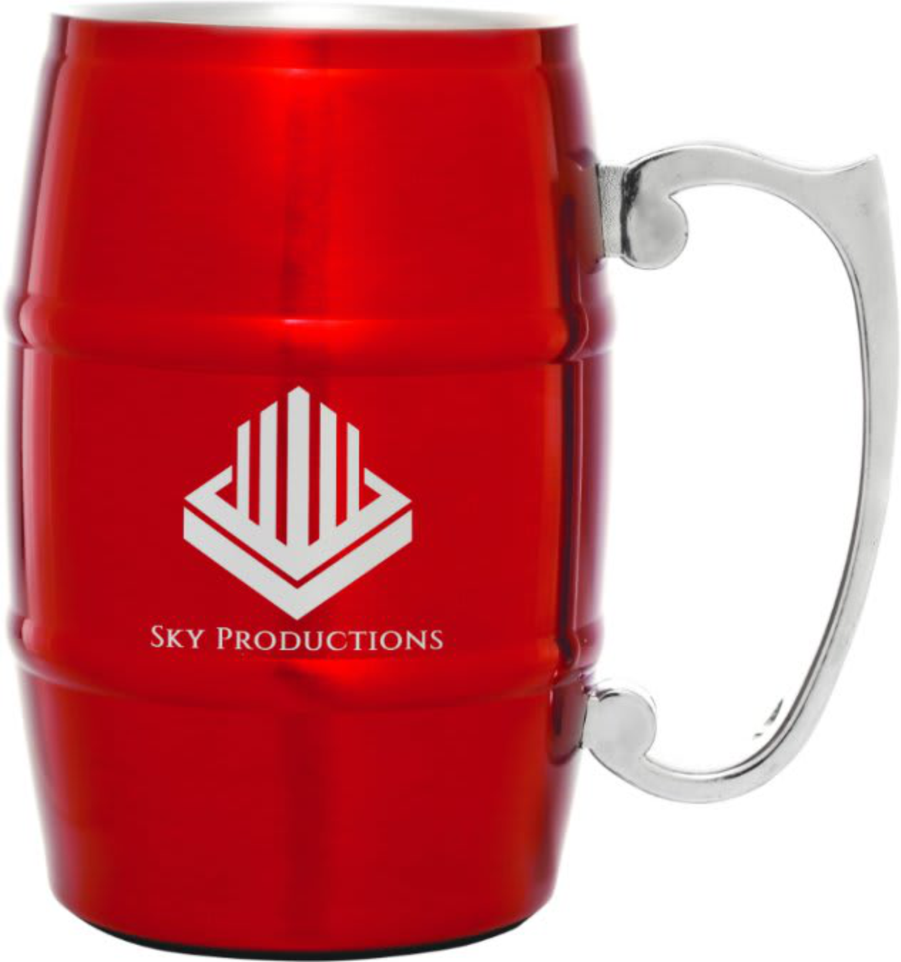 STAINLESS STEEL BARREL MUG 17 OZ