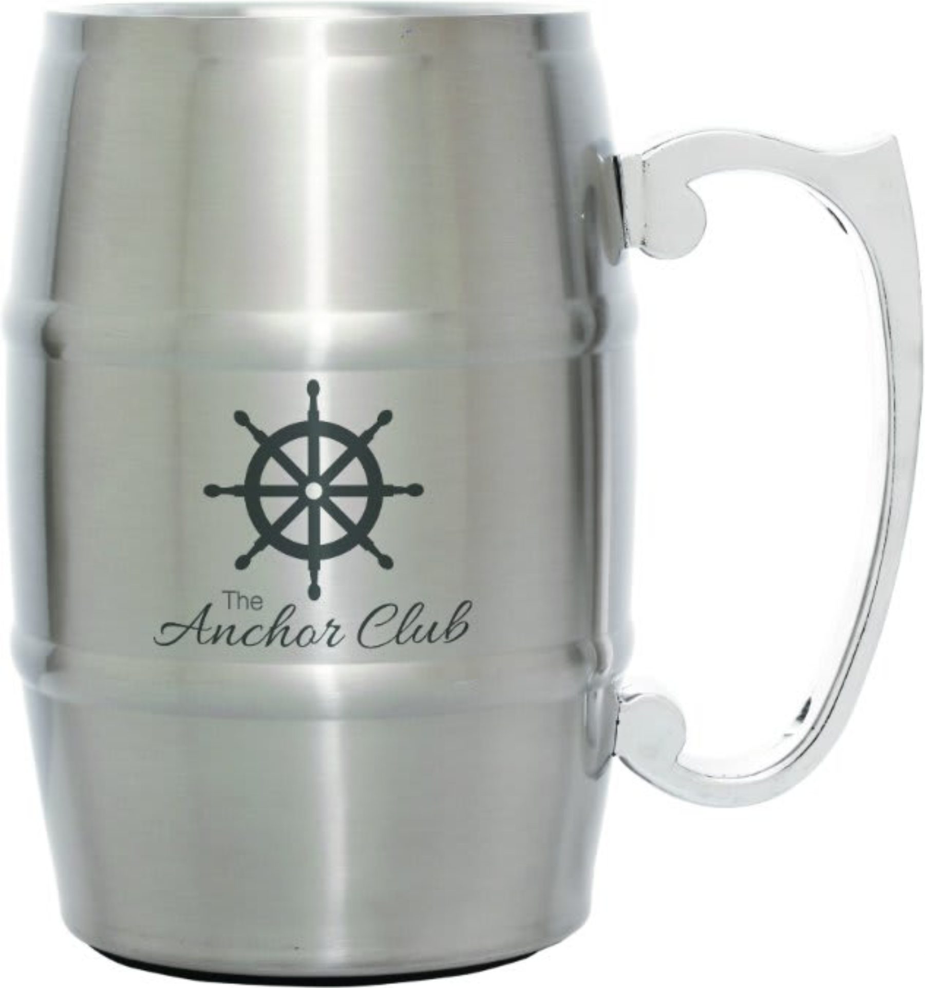 STAINLESS STEEL BARREL MUG 17 OZ