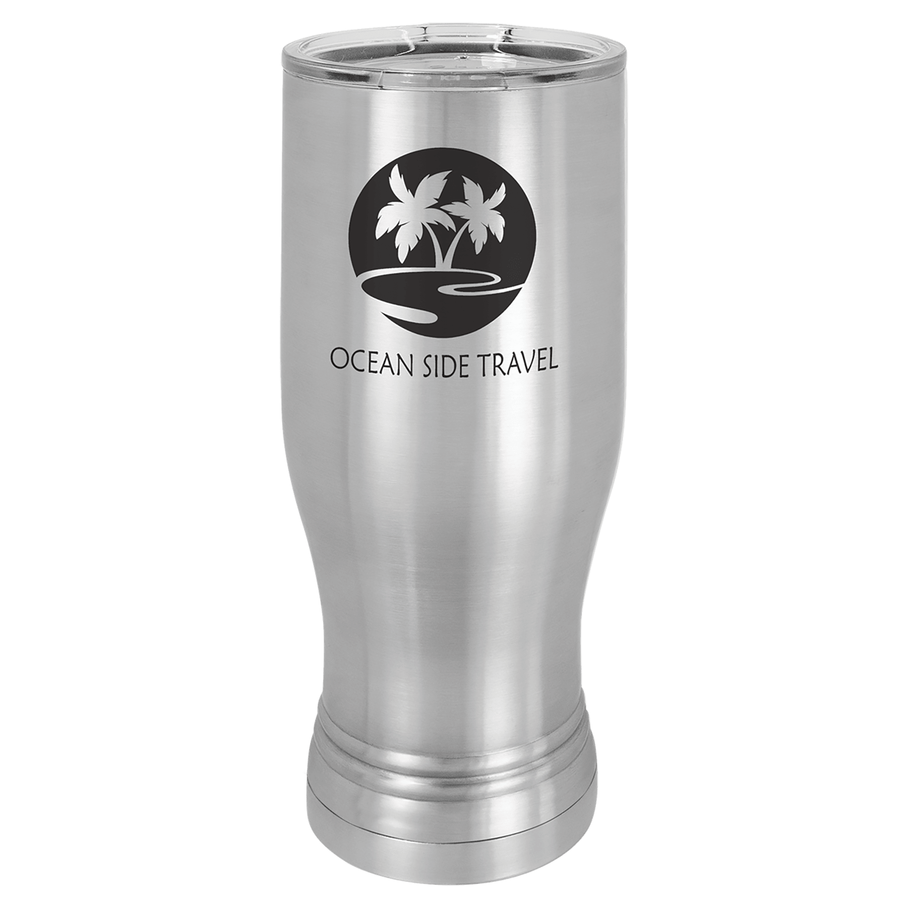 PILSNER TUMBLER WITH CLEAR LID