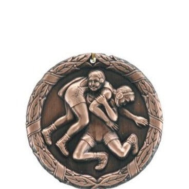 3D CAST MEDALS - WRESTLING