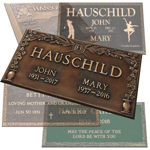 CAST BRONZE MEMORIAL PLAQUES