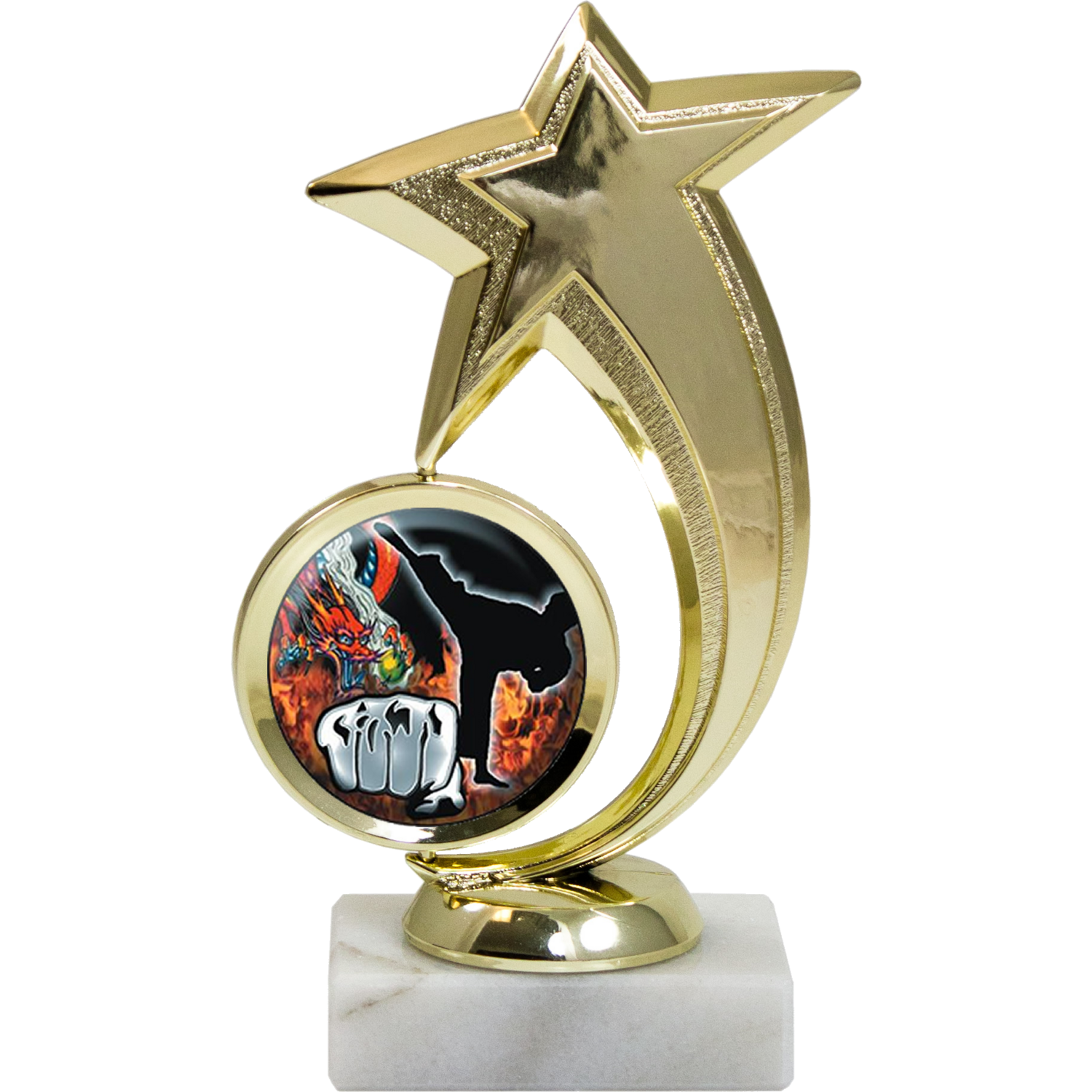 GOLD SHOOTING STAR AWARD WITH INSERT